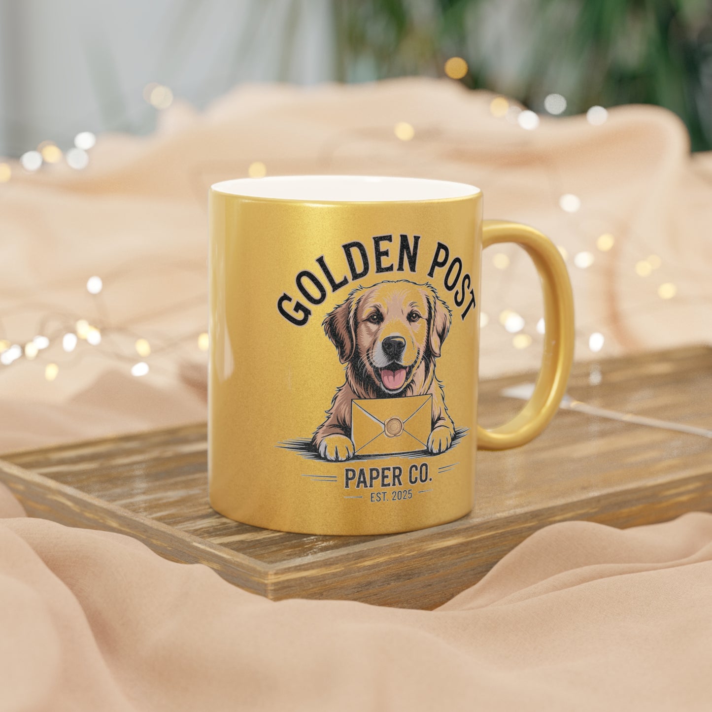 Golden Post Signature Mug - Metallic